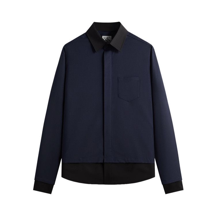 Kith &Kin Tropical Wool Nico Shirt 'Nocturnal'