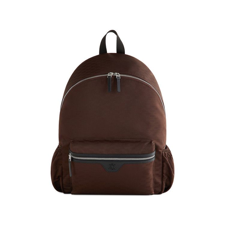 Kith Monogram Nylon Jacquard Backpack 'Dark Roast'