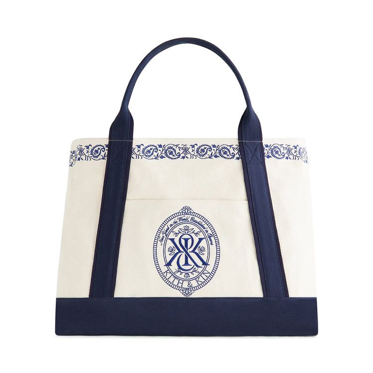 Kith Embroidered Canvas Tote Bag 'Sandrift'