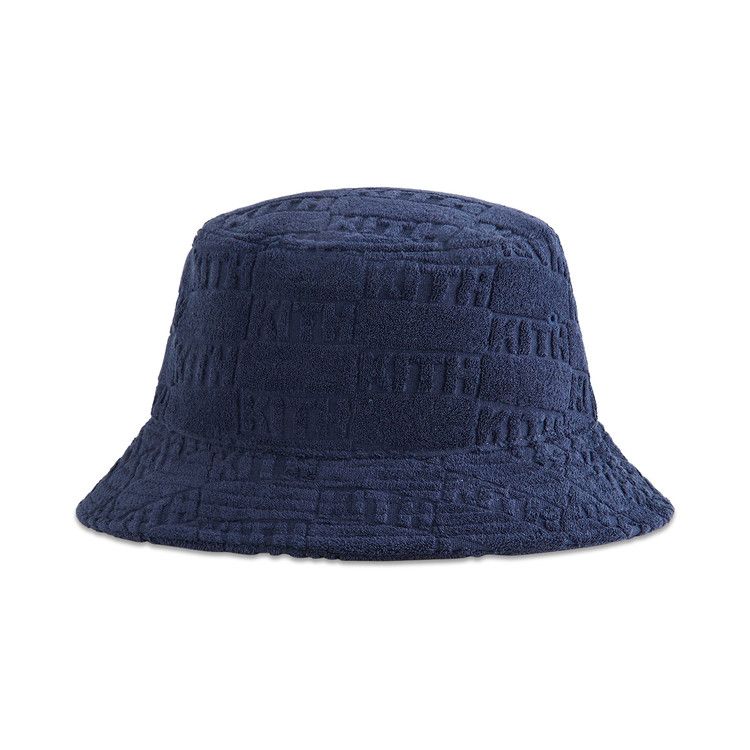 Kith Classic Logo Towel Terry Dawson Bucket Hat 'Nocturnal'