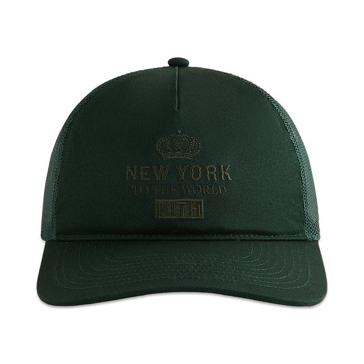 Kith New York To The World Relaxed Twill Nolan Trucker Hat 'Stadium'