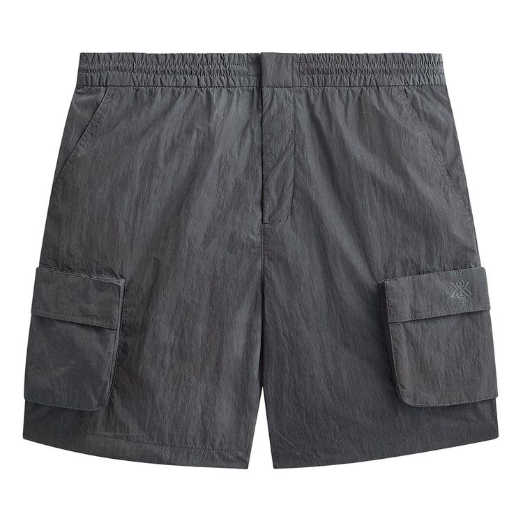Kith Garment Dye Wrinkle Nylon Evan Cargo Short 'Thunder'