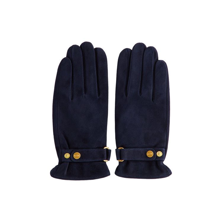 Kith Manhattan Suede Gloves 'Ink'