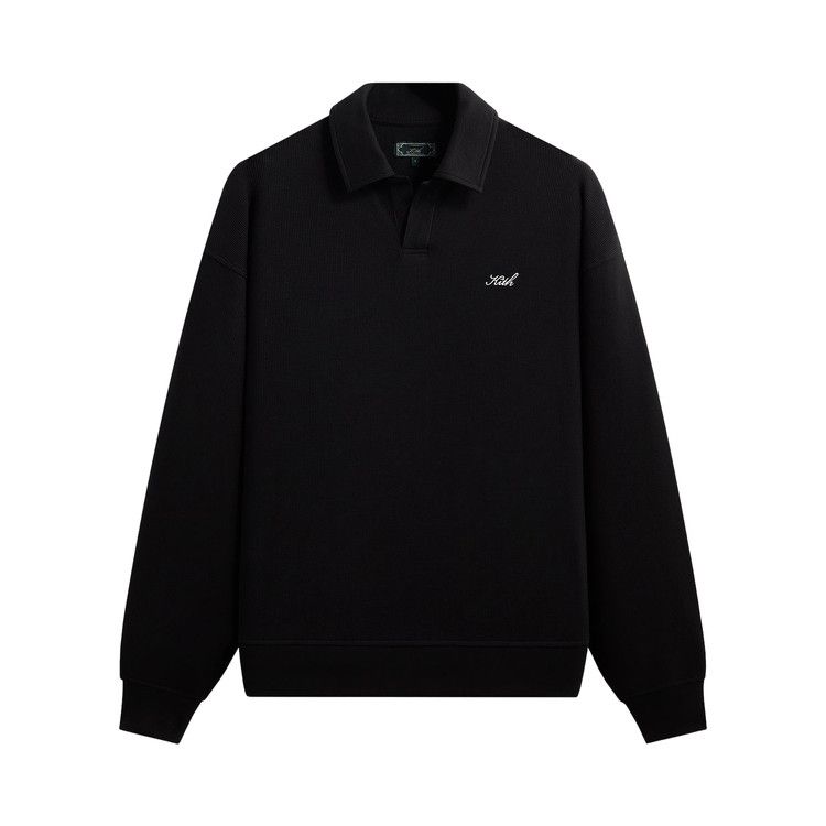 Kith Micro Waffle Nelson Rugby Pullover 'Black'