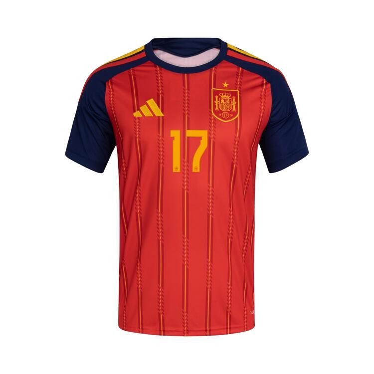 Adidas Spain 26 Home Williams Jr Jersey 'Vivid Red'