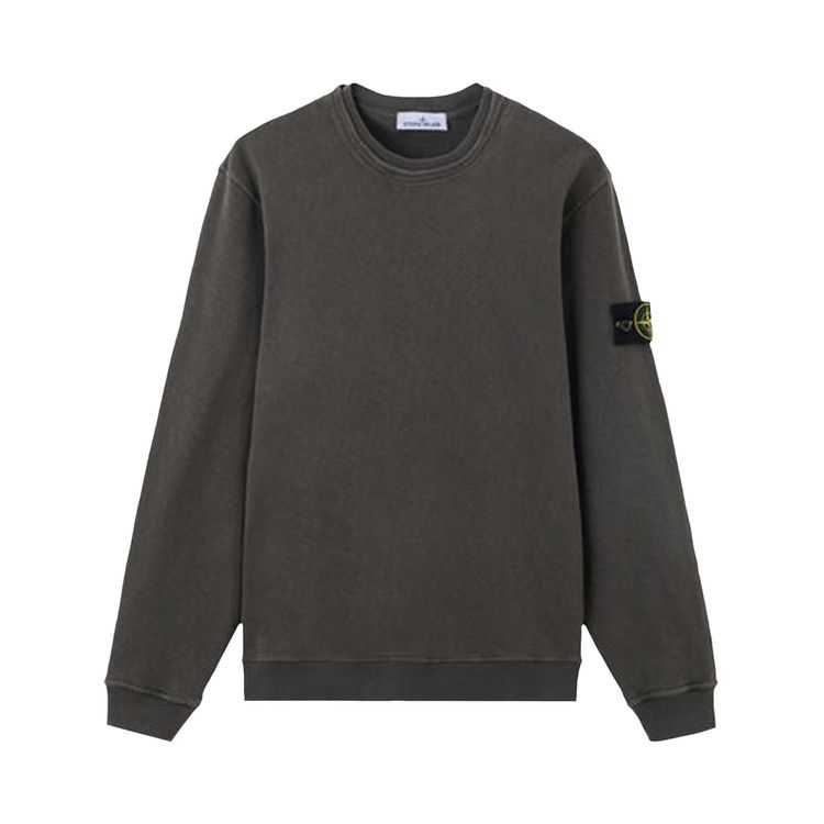 Stone Island Malfile Fleece Old Effect Sweatshirt 'Charcoal'