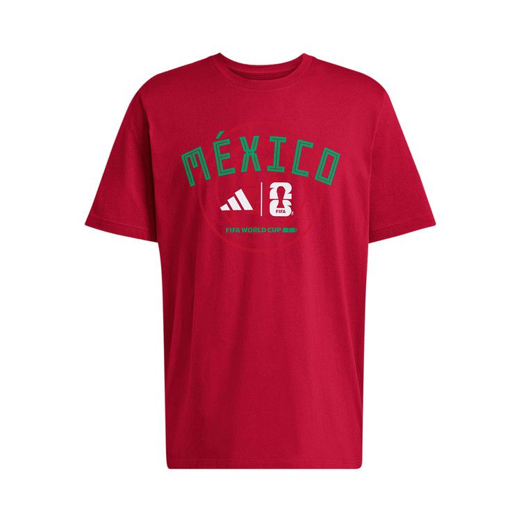 Adidas FIFA World Cup 26 Qualifier Tee Mexico 'Team Power Red/Soccr-Wme-475'