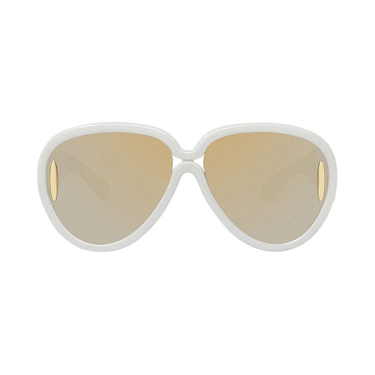 Loewe x Paula's Ibiza Pilot Mask Sunglasses 'White'