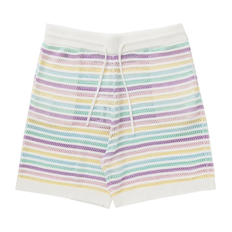 Casablanca Flower Crochet Shorts 'Multicolor'