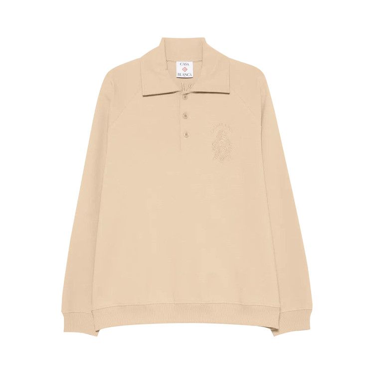Casablanca Interlock Punto Collared Sweatshirt 'Beige'