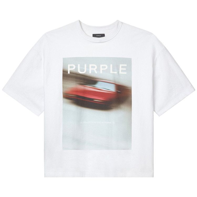 PURPLE BRAND Heavyweight Textured Jersey Short-Sleeve 'White'