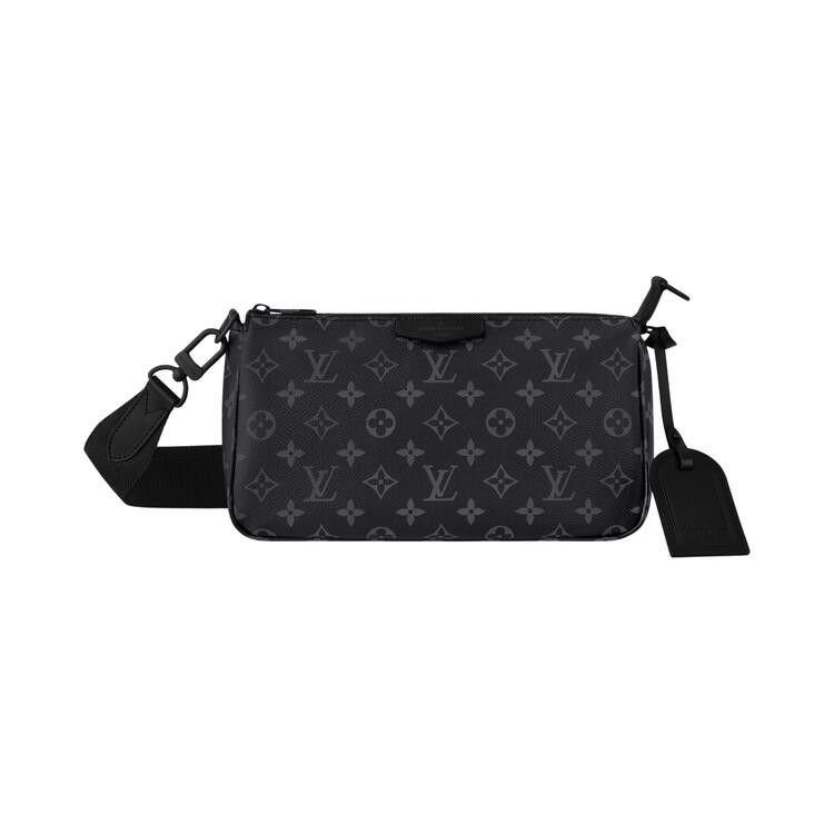 Louis Vuitton Pochette Accessoire Xl 'Black Monogram Eclipse Canvas'