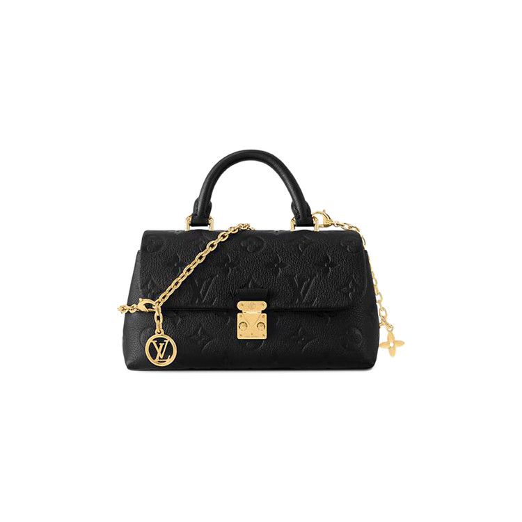 Louis Vuitton Nano Madeleine 'Black Monogram Embossed Empreinte Cowhide Leather'