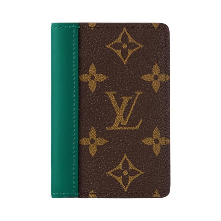 Louis Vuitton Pocket Organizer 'Borneo Green/Brown Monogram Canvas'