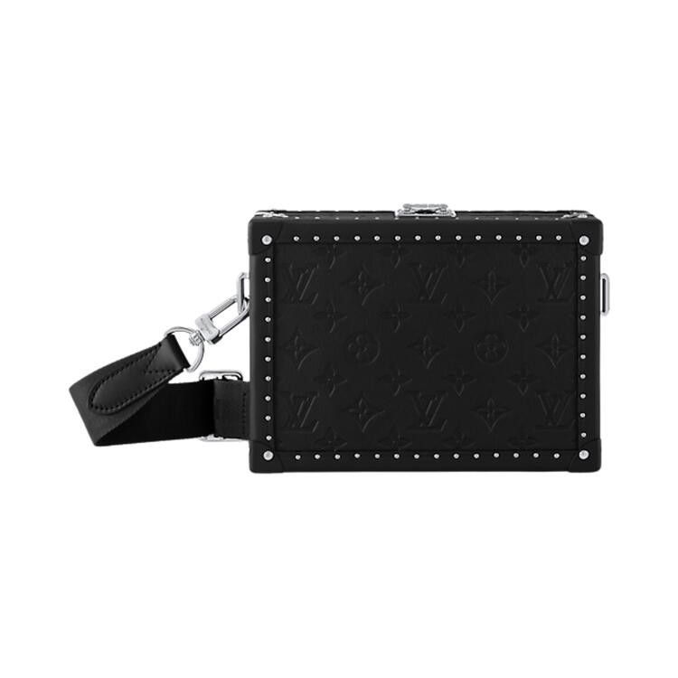 Louis Vuitton Clutch Box 'Black Monogram Shadow Embossed Cowhide Leather'