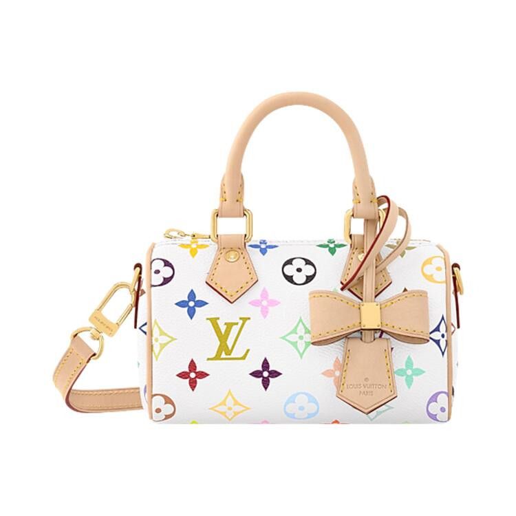 Louis Vuitton x Takashi Murakami Nano Speedy 'Multicolor/White Monogram Canvas'