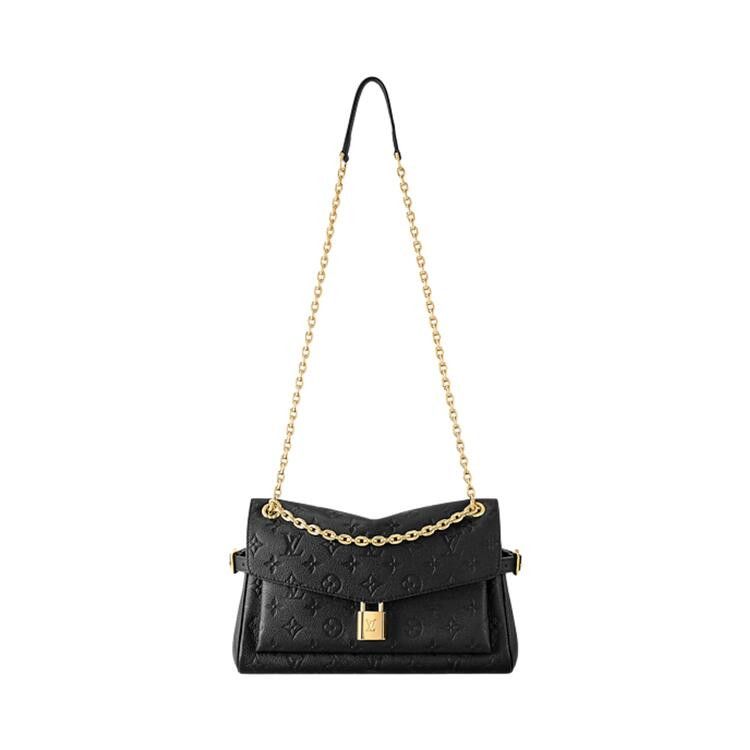 Louis Vuitton Anytime Flap Bag 'Black Monogram Embossed Empreinte Cowhide Leather'