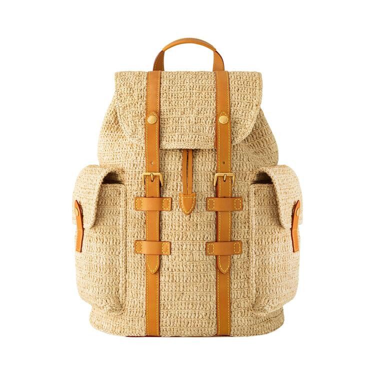 Louis Vuitton Christopher PM 'Natural Beige Natural Raffia'