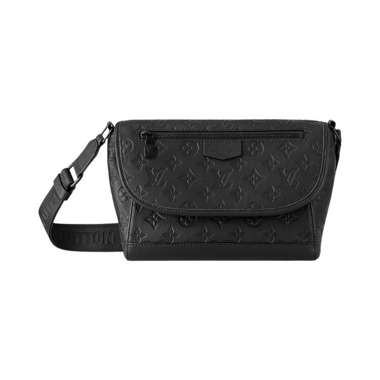 Louis Vuitton Pulse Messenger 'Black Monogram Shadow Calfskin Leather'