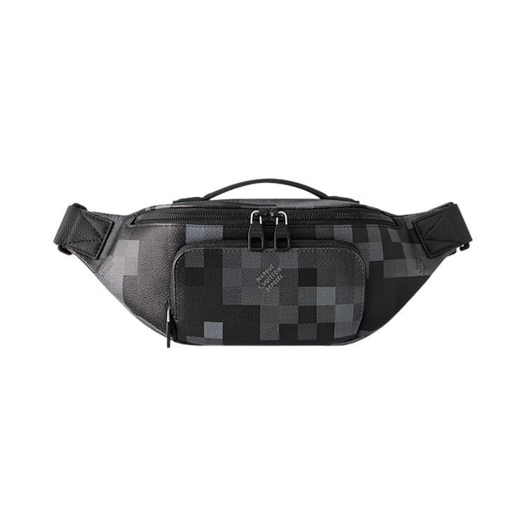 Louis Vuitton Rush Bumbag 'Black Damoflage Black Canvas'