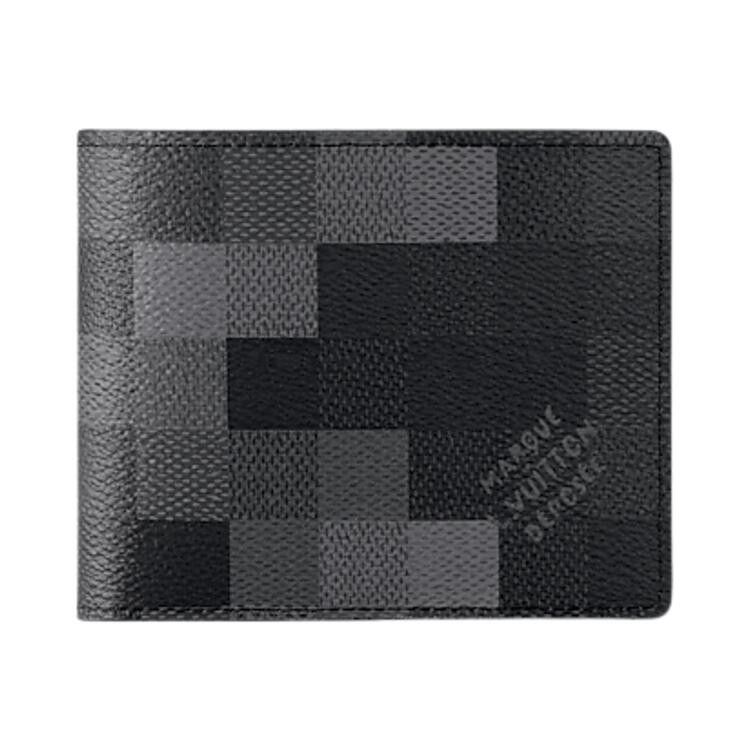 Louis Vuitton Slender Wallet 'Damoflage Black Canvas'