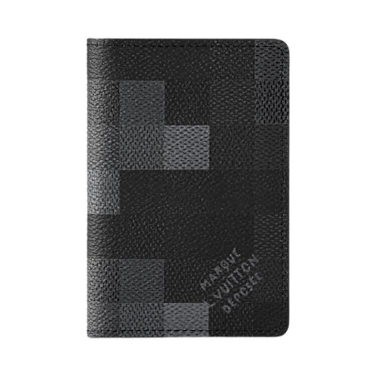 Louis Vuitton Pocket Organizer 'Damoflage Black Canvas'