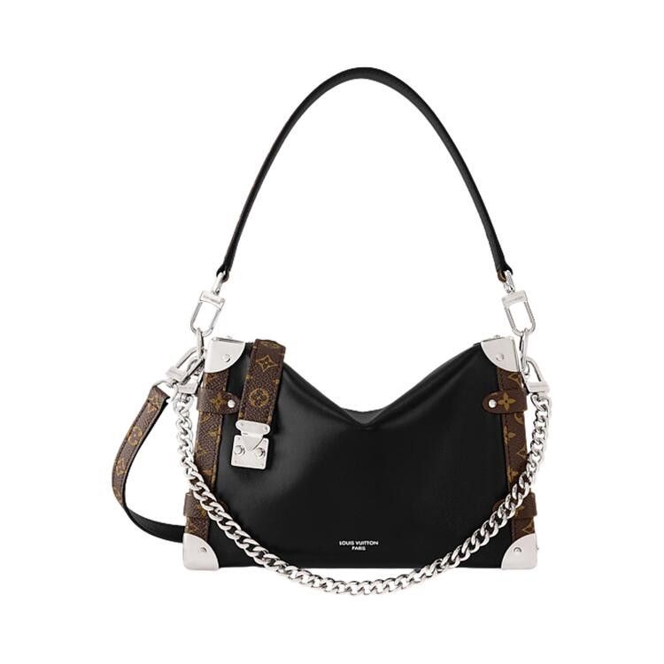 Louis Vuitton Side Trunk Vibe MM 'Black Calf Leather'