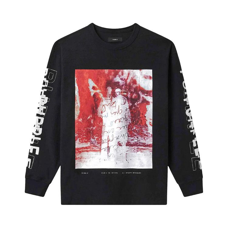 PURPLE BRAND Inferno Graphic Long-Sleeve Tee 'Black'