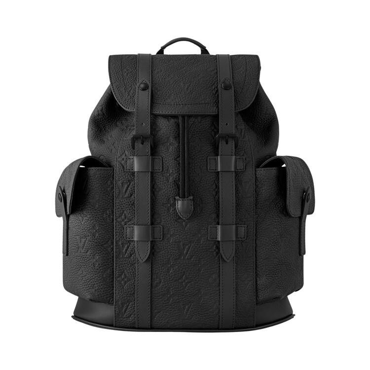 Louis Vuitton Christopher PM 'Black Embossed Taurillon Monogram Cowhide Leather'