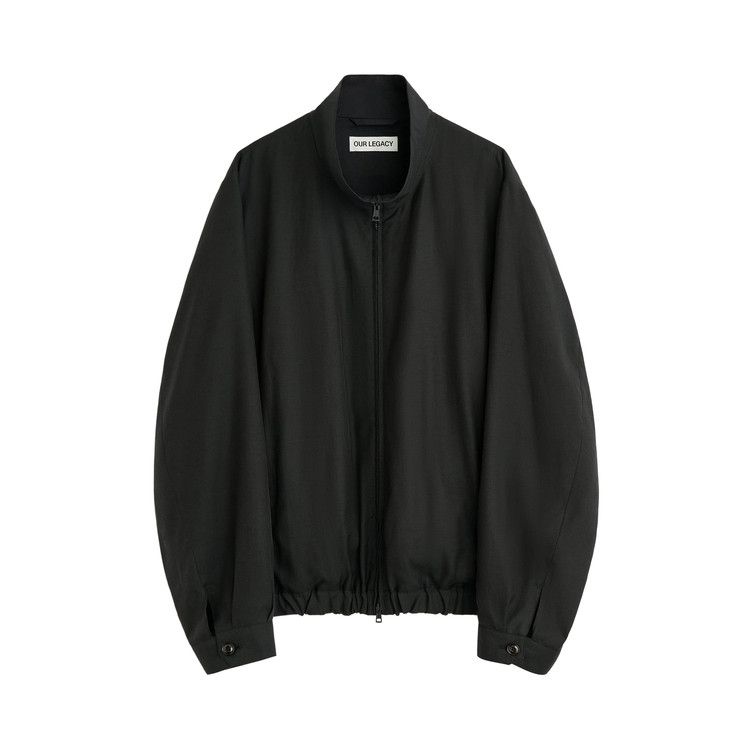Our Legacy Casino Jacket 'Still Black Calm Cupro Cotton'