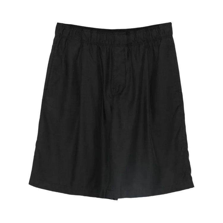 Our Legacy Leisure Shorts 'Still Black Calm Cupro Cotton'
