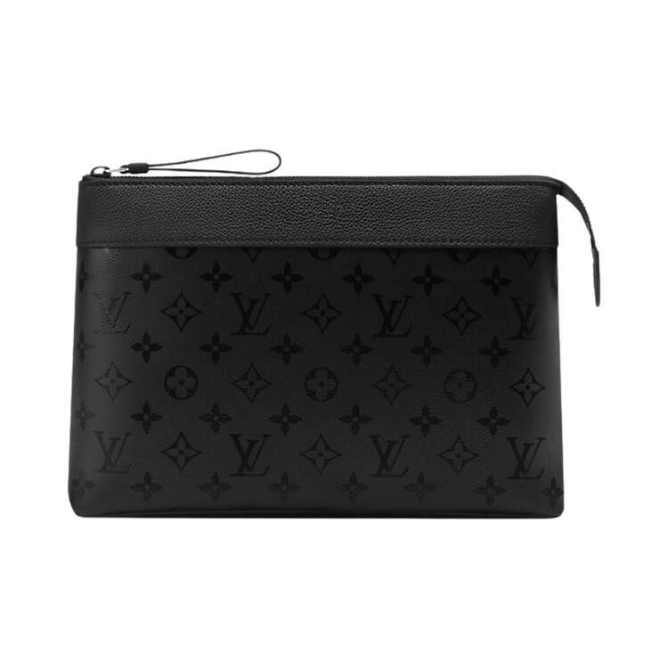 Louis Vuitton Pochette Voyage Souple 'Black Monogram Midnight Canvas'
