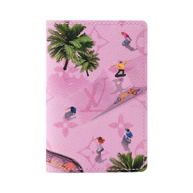 Louis Vuitton Pocket Organizer 'Skateboard Pink Monogram Canvas'