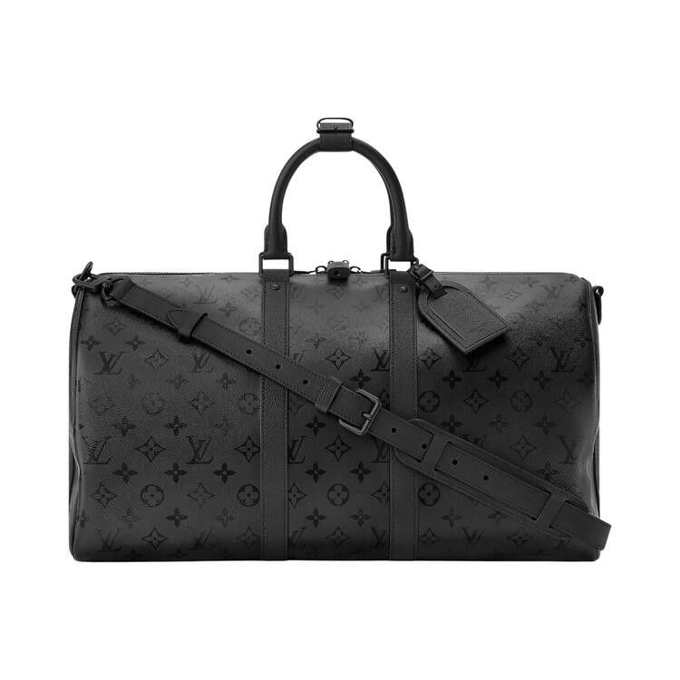 Louis Vuitton Keepall Bandoulière 45 'Black Monogram Midnight Canvas'