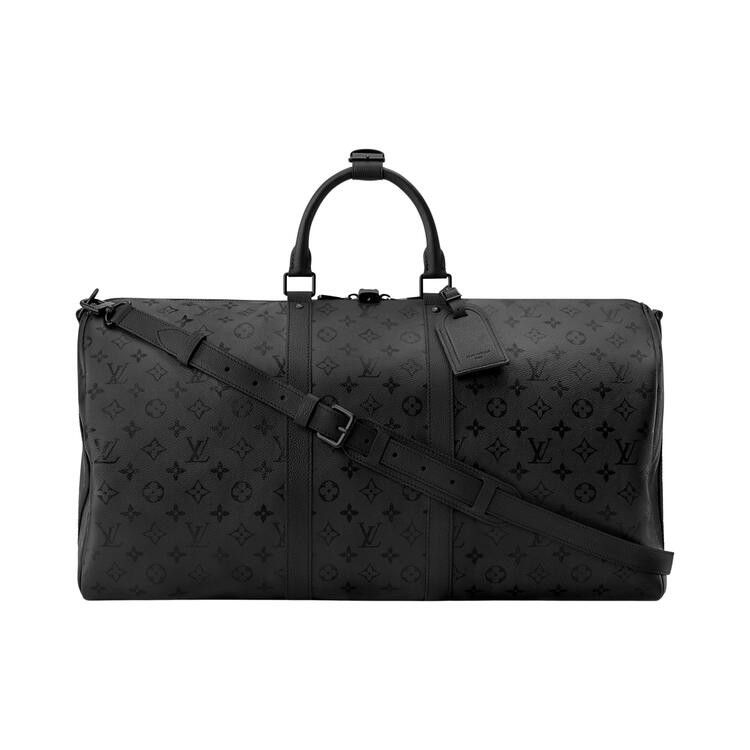 Louis Vuitton Keepall Bandoulière 55 'Black Monogram Midnight Canvas'