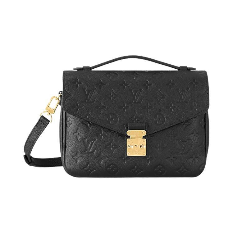 Louis Vuitton Pochette Metis 'Black Monogram Embossed Empreinte Cowhide Leather'