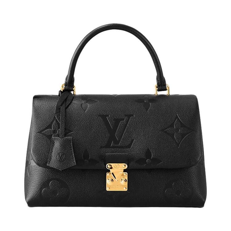Louis Vuitton Madeleine Mm 'Black Monogram Embossed Empreinte Cowhide Leather'
