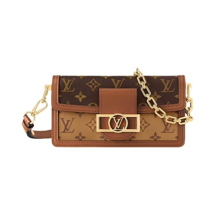 Louis Vuitton Dauphine East West 'Brown Monogram Reverse Canvas'
