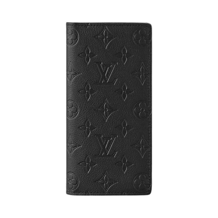 Louis Vuitton Brazza Wallet 'Black Monogram Shadow Calf Leather'
