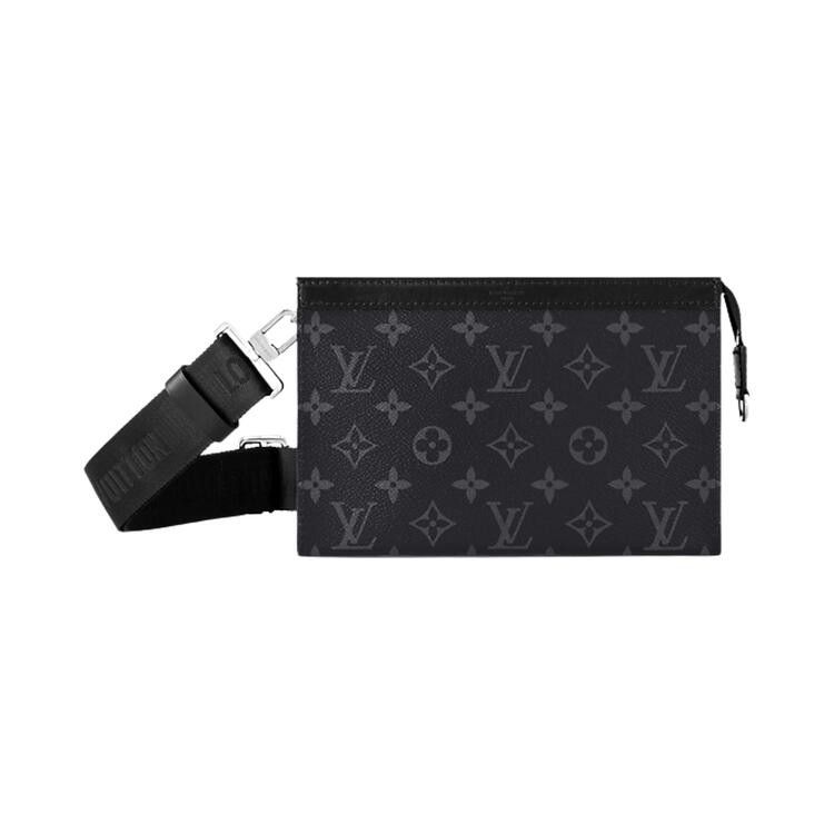 Louis Vuitton Gaston Wearable Wallet 'Black Monogram Eclipse Canvas'
