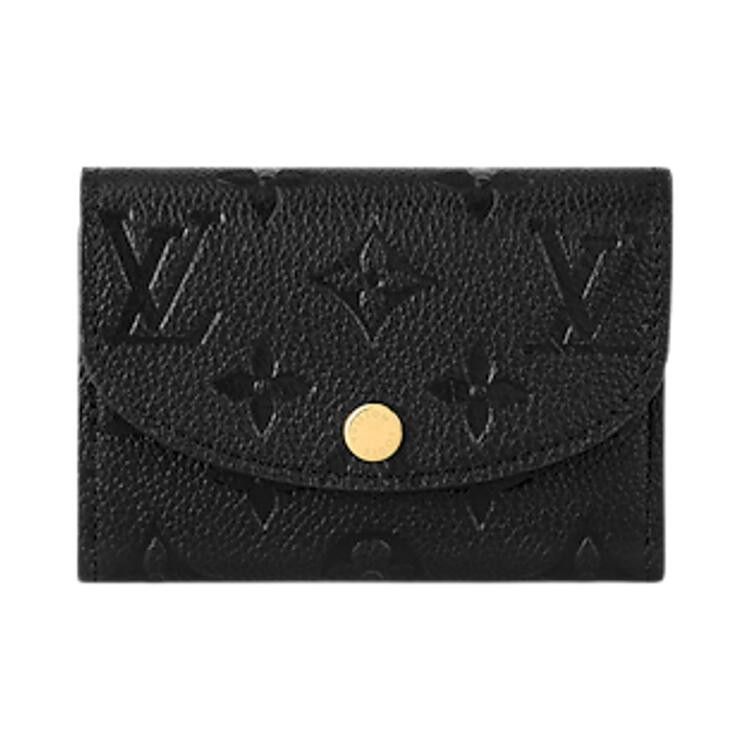 Louis Vuitton Rosalie Coin Purse 'Black Monogram Embossed Empreinte Cowhide Leather'