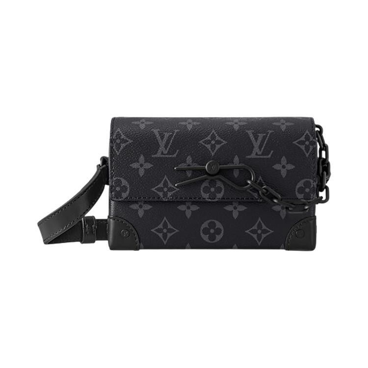 Louis Vuitton Steamer Wearable Wallet 'Black Monogram Eclipse Canvas'