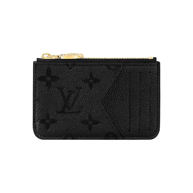 Louis Vuitton Romy Card Holder 'Black Monogram Embossed Empreinte Cowhide Leather'