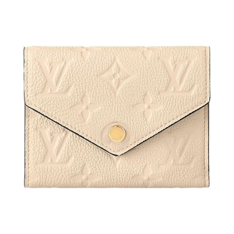 Louis Vuitton Victorine Wallet 'Cream Monogram Embossed Empreinte Cowhide Leather'