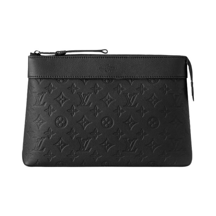 Louis Vuitton Pochette Voyage Souple 'Black Monogram Shadow Calf Leather'