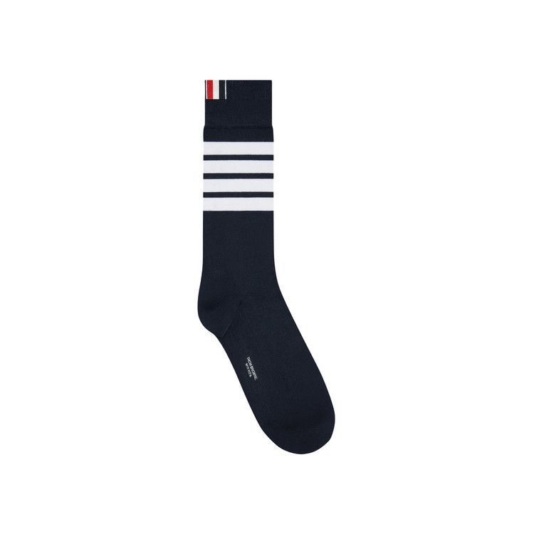Thom Browne 4 Bar Mid Calf Socks 'Navy'