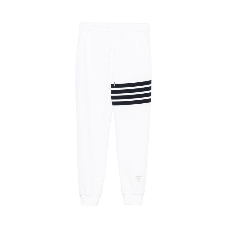 Thom Browne Classic Loopback with Engineered 4 Bar Sweatpants 'White/Navy'