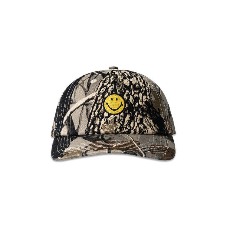 Market Smiley Badge 6 Panel Hat 'Tree Camo'