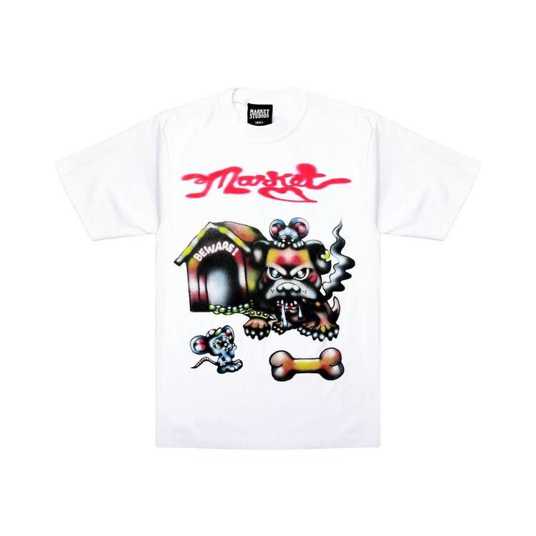 Market In The Dog House T-Shirt 'White'