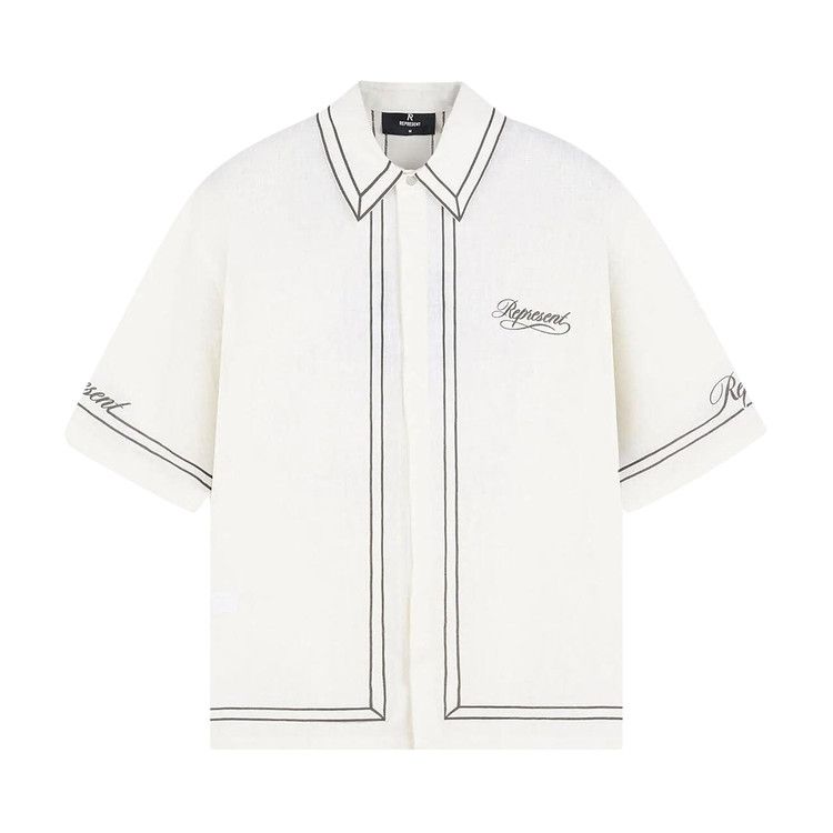 Represent Clo Border Shirt 'Whisper White'